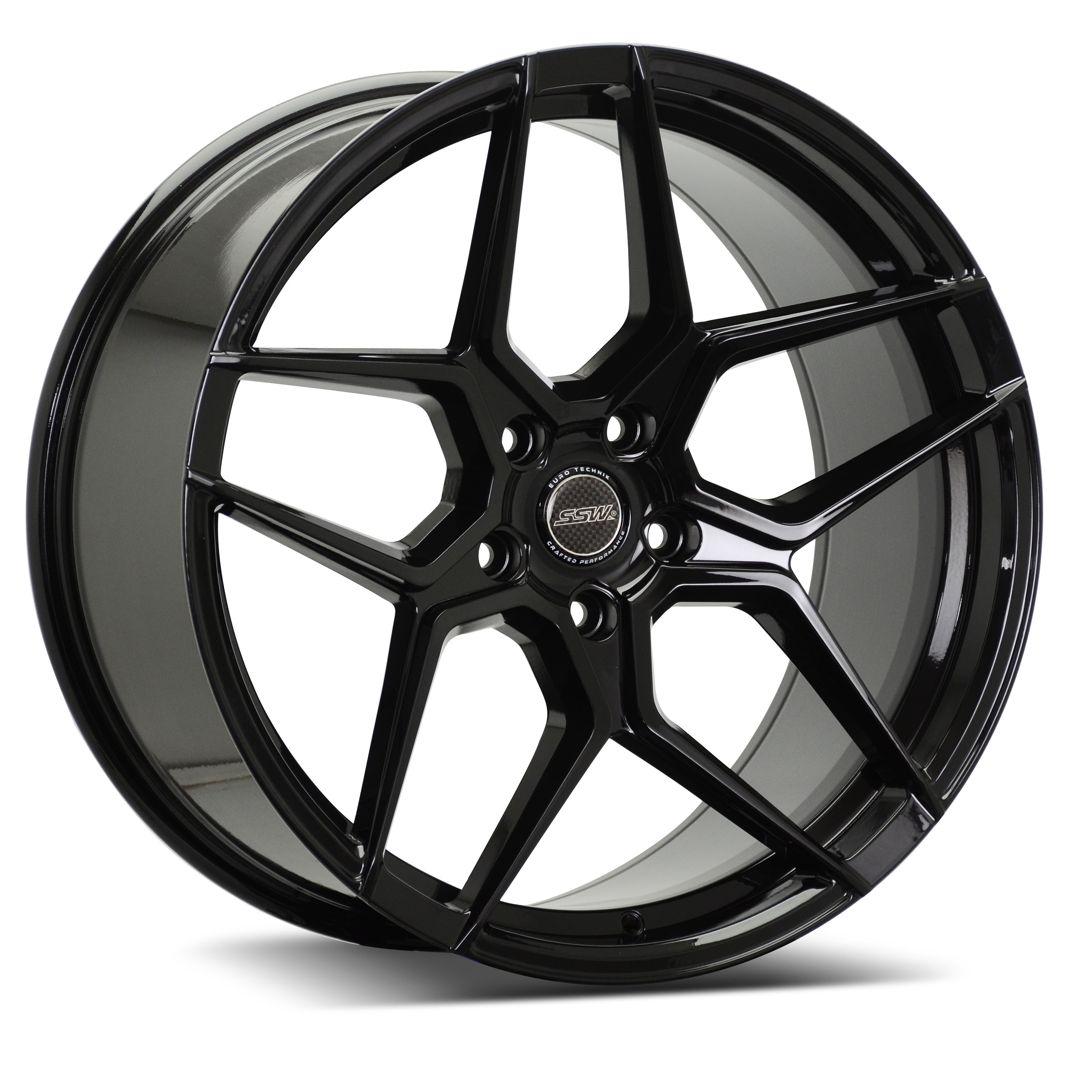 SSW S366 18X8.0 ET:42 5X112 66.6 BK (Made In Thailand)
